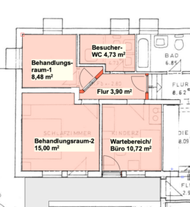 Plan der Physiopraxis 